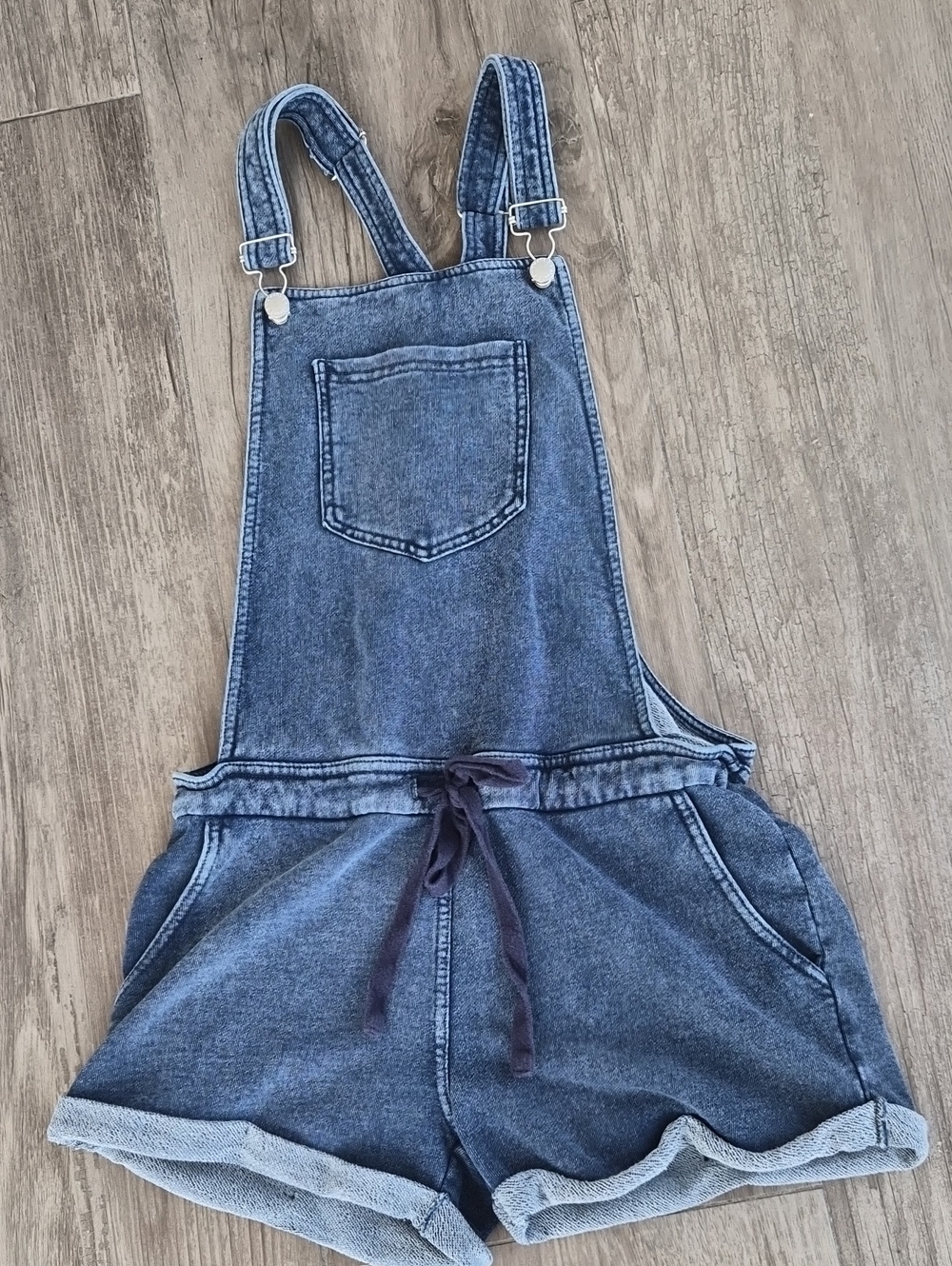 Z Supply Denim Super Soft Overall Shorts One-Piece